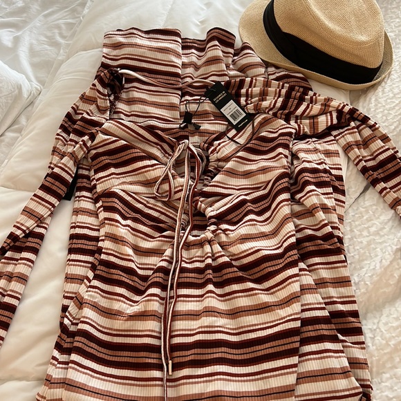 NWT revolve jordana AFRM striped knit dress - Picture 3 of 5